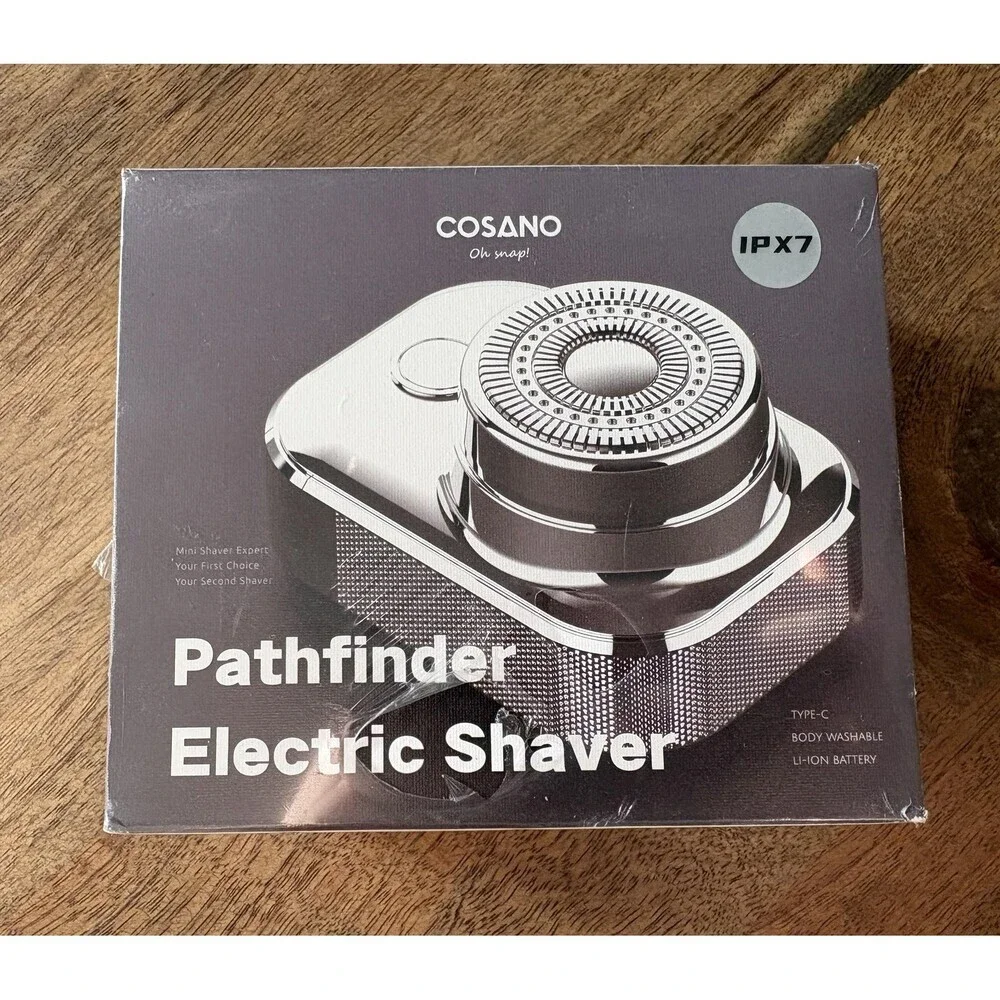 COSANO Pathfinder Electric Shaver Black IPX7 Waterproof USB-C Travel Size Men